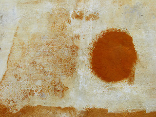 Image showing Detail of nice old artistic painted wall