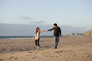 Image showing Love and affection between a young couple