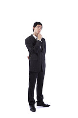 Image showing Businessman thinking