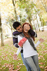 Image showing young couple surprise