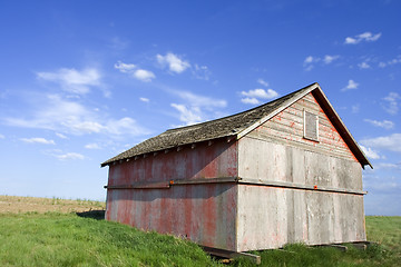 Image showing Old farm shed