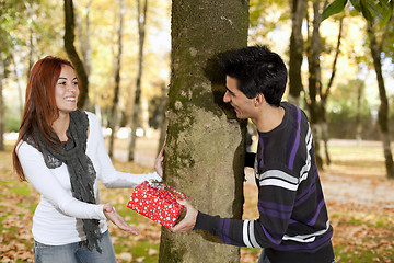 Image showing Couple having fun at the park