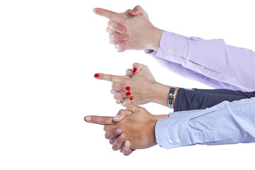 Image showing Hands pointing