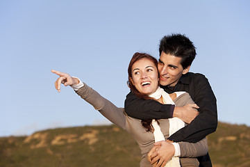 Image showing Love and affection between a young couple