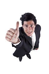 Image showing Businessman gesturing OK