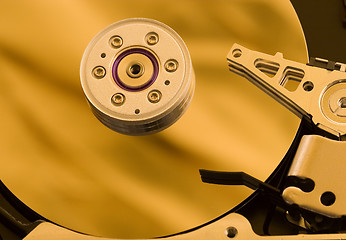 Image showing Hard drive gold