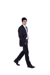 Image showing Businessman walking