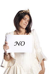 Image showing Bride saying NO to marriage