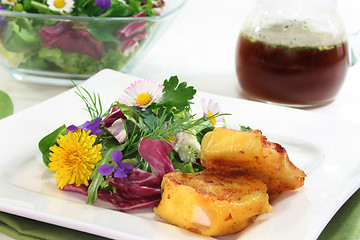 Image showing Wild herb salad