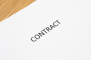 Image showing contract