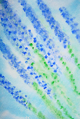 Image showing   Abstract watercolor background on paper texture 