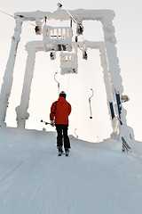 Image showing Man skiing