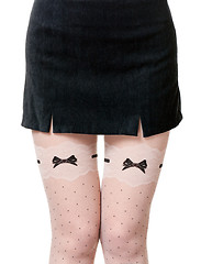 Image showing female legs in pantyhose