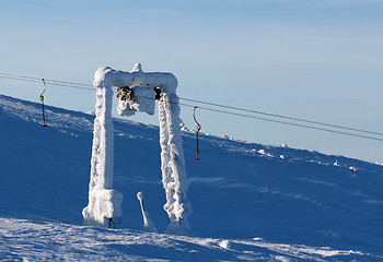 Image showing support the ski lift