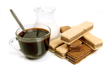 Image showing Coffee with milk