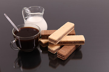 Image showing Coffee with milk