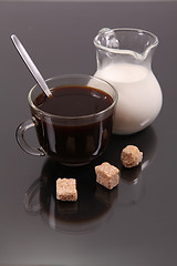 Image showing Coffee with milk