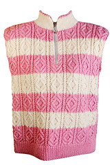 Image showing striped pattern knitted sweater