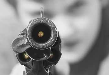 Image showing Loaded gun