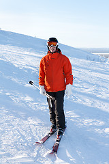 Image showing Man skiing