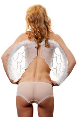 Image showing naked girl with angel wings