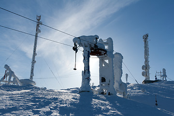 Image showing support the ski lift