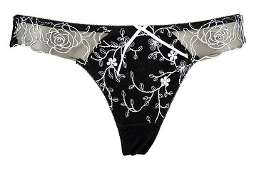 Image showing black women's panties