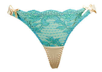 Image showing blue women's panties