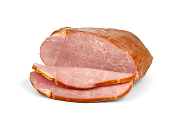 Image showing Sliced piece of ham