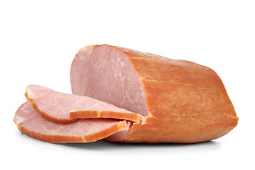 Image showing Sliced piece of ham