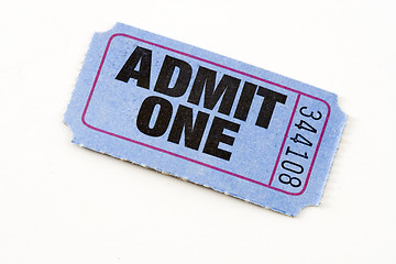 Image showing Admit ticket