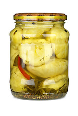 Image showing Cymblings conserved in glass jar