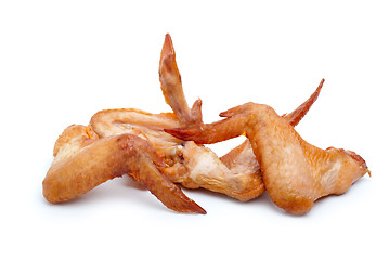 Image showing Some smoked chicken wings