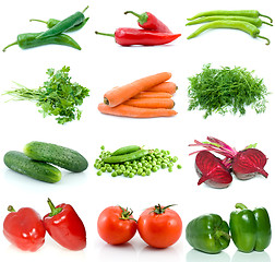 Image showing Set of different vegetables