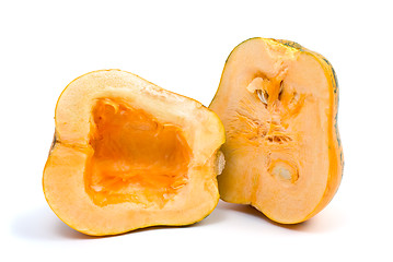 Image showing Pumpkin cut on half