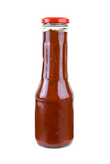 Image showing Bottle with piquant tomato ketchup