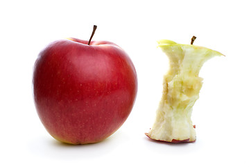 Image showing Whole apple and core