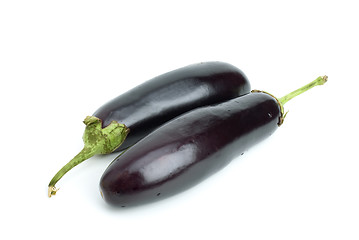 Image showing Two aubergines