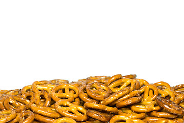 Image showing Pile of pretzels 