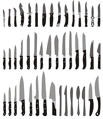 Image showing Knife, a set of different