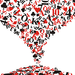Image showing Background, of poker cards symbols