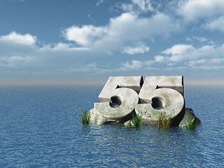 Image showing fifty five