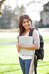 Image showing Asian student on campus