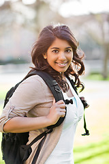 Image showing Asian student on campus