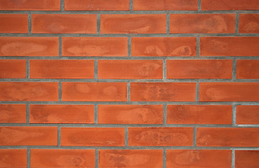 Image showing Red brick wall texture