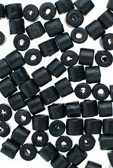 Image showing Black beads
