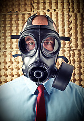 Image showing man with gas mask