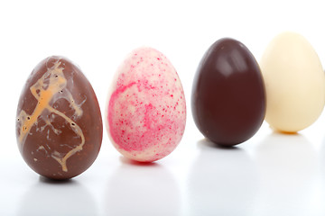 Image showing Four Decadent Easter Eggs