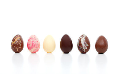 Image showing Selection of  luxury easter eggs
