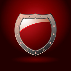 Image showing Red shield blank